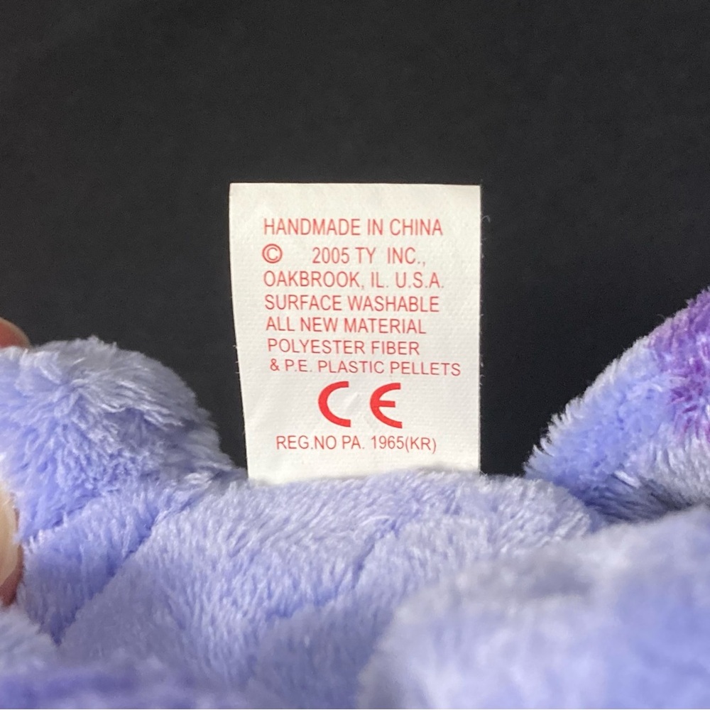 ⭐️ RARE Vintage 2005 Periwinkle The Cat Blue’s Clues Ty Beanie Baby Plush - Picture 11 of 14